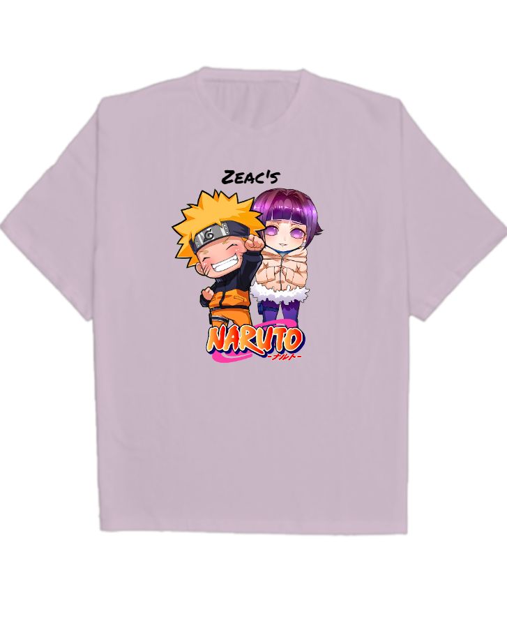 Naruto And Hinata Anime Oversize T Shirt Zeac S