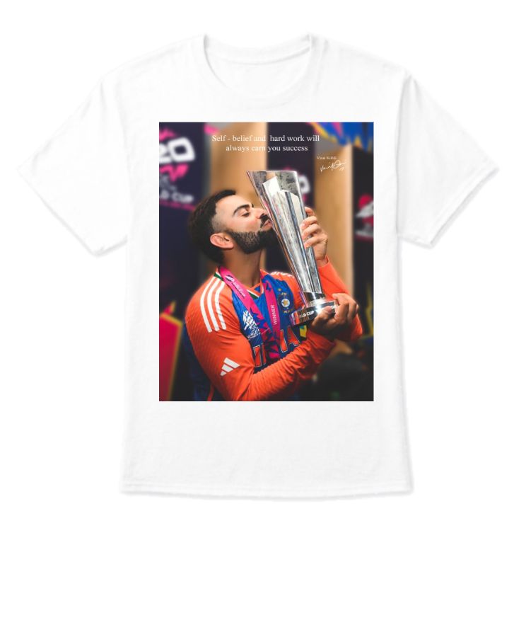  BLACK TSHIRT VIRAT KOHLI POSTER OVERSIZED TSHIRT - Front