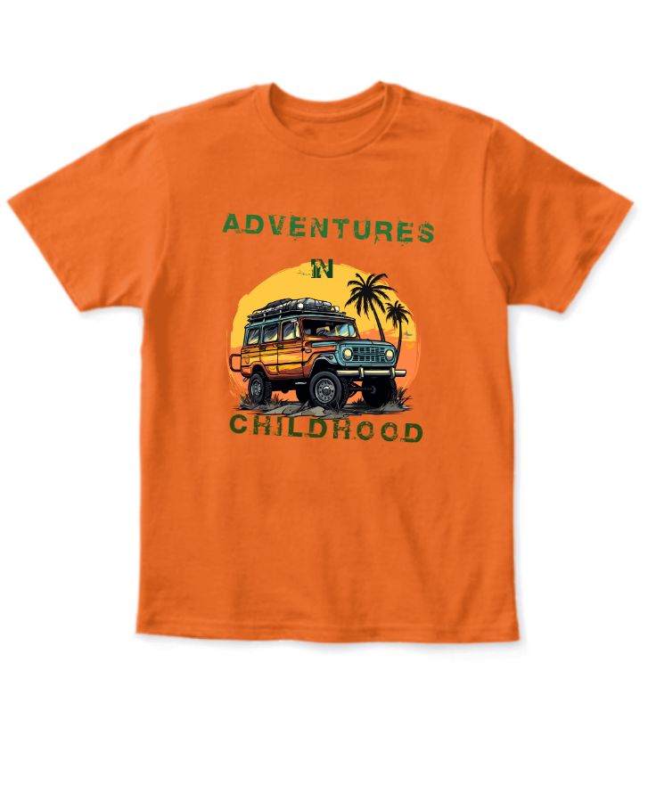 Kid's Half Sleeve T-Shirt with Bio-Wash: - Front