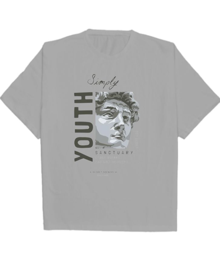  TRENDY OVERSIZED T-SHIRT  FOR MENS - Front