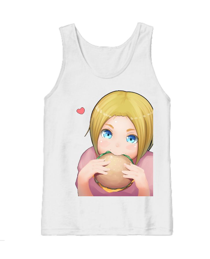  Tank Top anime cute girl  - Front