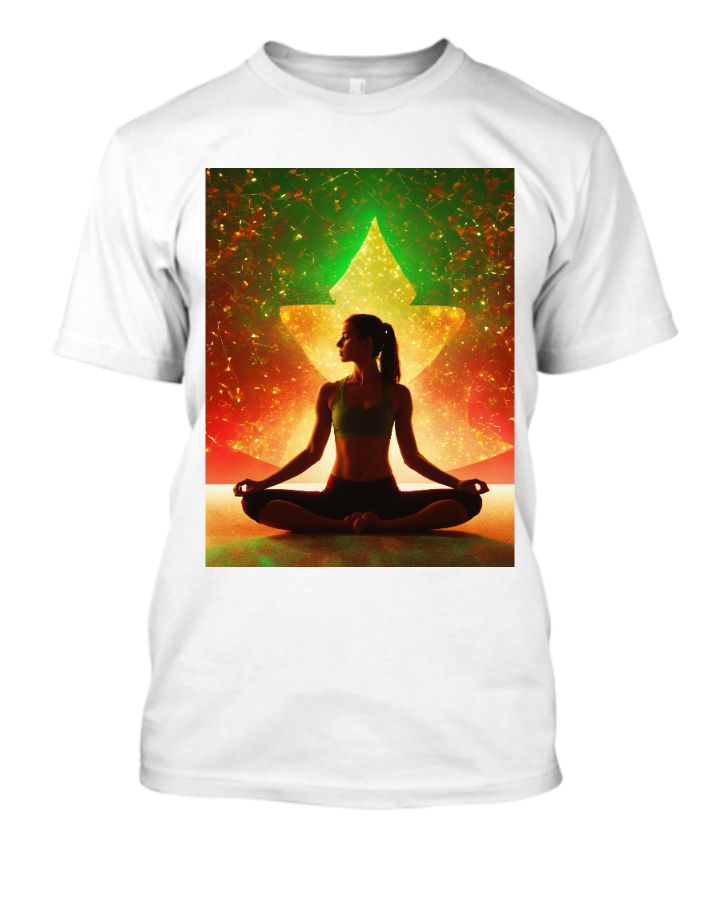  Yoga Silhouette Graphic  t- shirts - Front