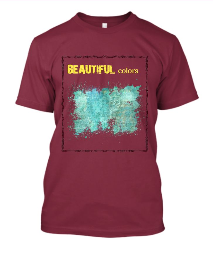  beautiful colors t-shirts  - Front