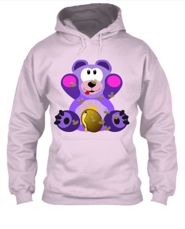  cool hoodie with bear design - Front