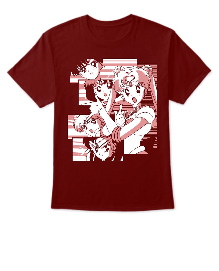 ANIME FEMALE CCHARACTER MERCH MADE UP  OF 100% COTTON    - Front