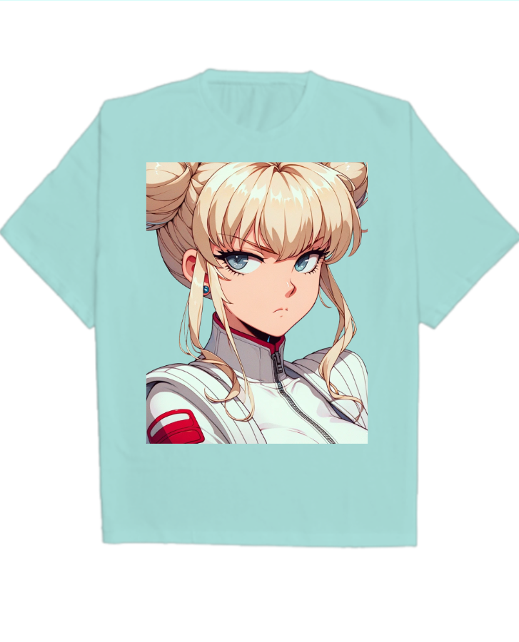 ANIME GIRLS OVERSIZE T SHIRT - Front