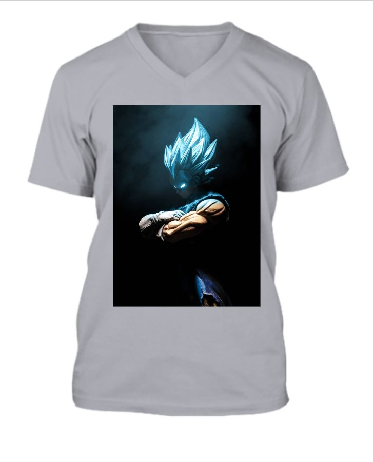 ANIME GOKU V-NECK T-SHIRT - Front