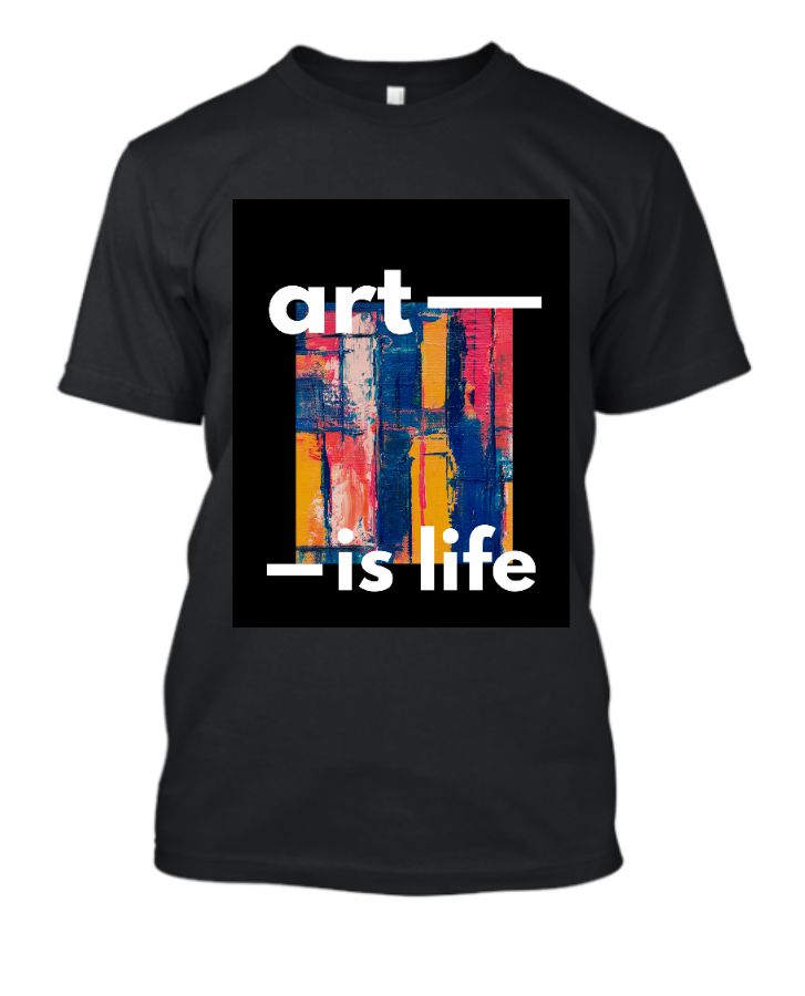 AYONI BLACK HALF SLEEVE T-SHIRT - Front