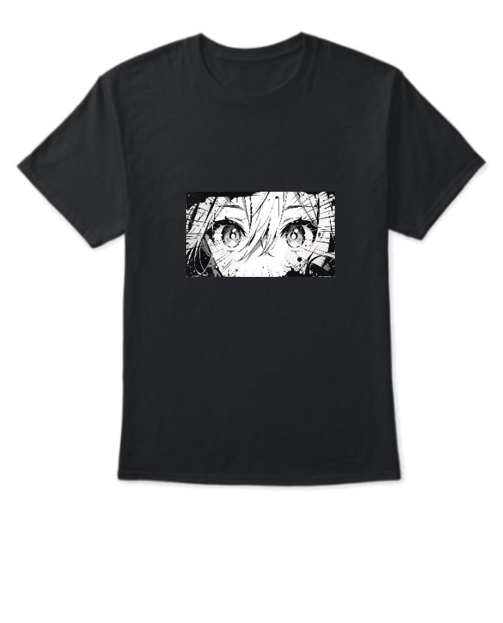 Aesthetic T shirt with an Anime Graphic - Front