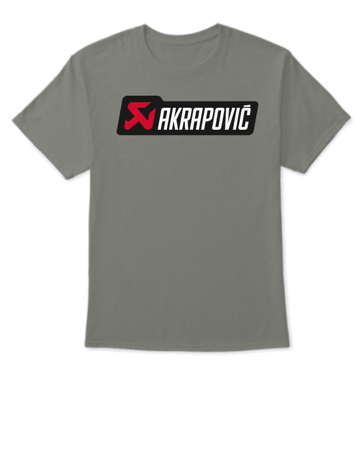 Akrapovic 93 logo Dual Printed Half Sleeve T-Shirt - Front