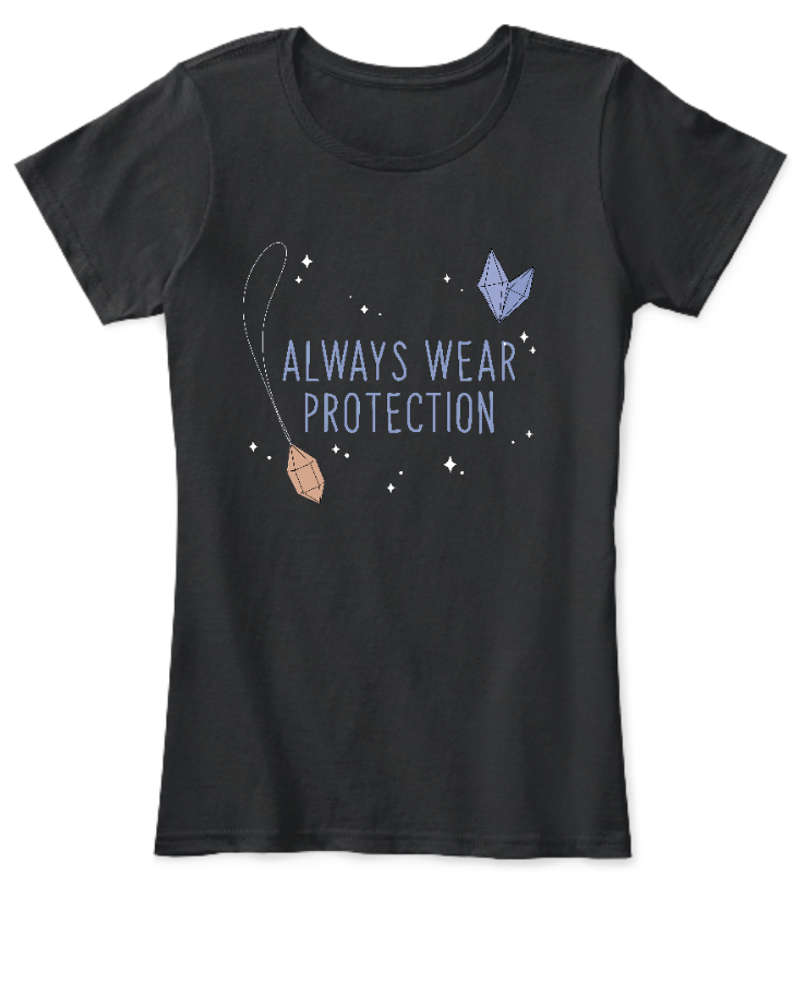 'Always Wear Protection' Tee - Front