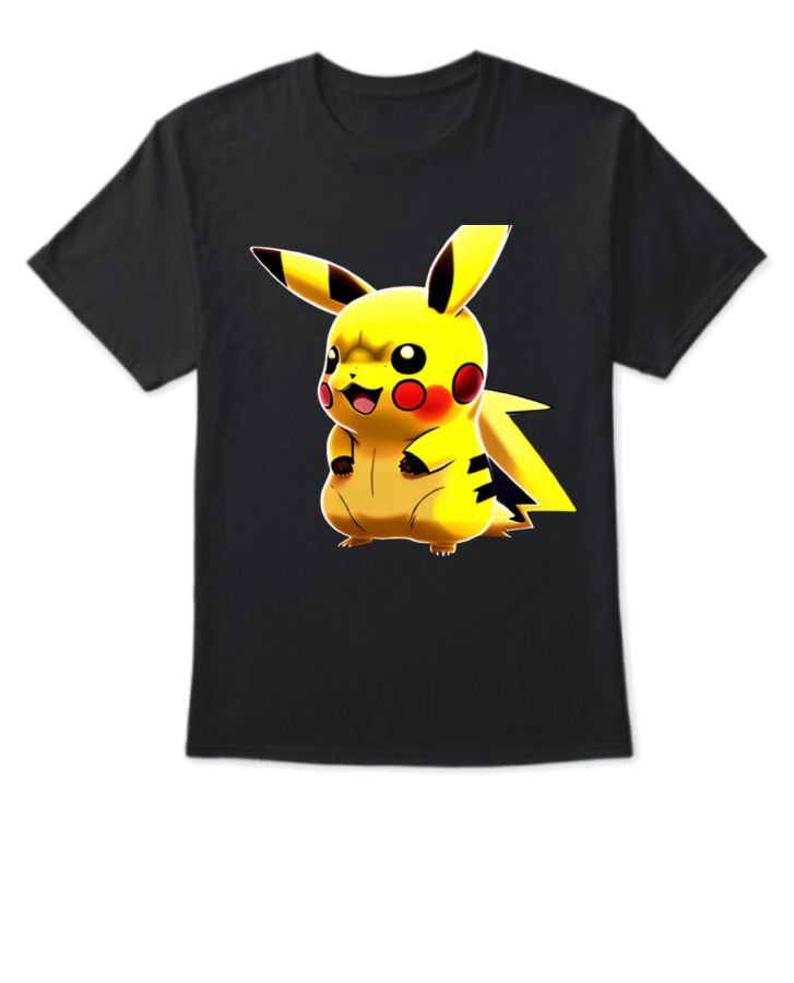 electrifying Pikachu printed t-shirt | Unisex T-Shirt - Front