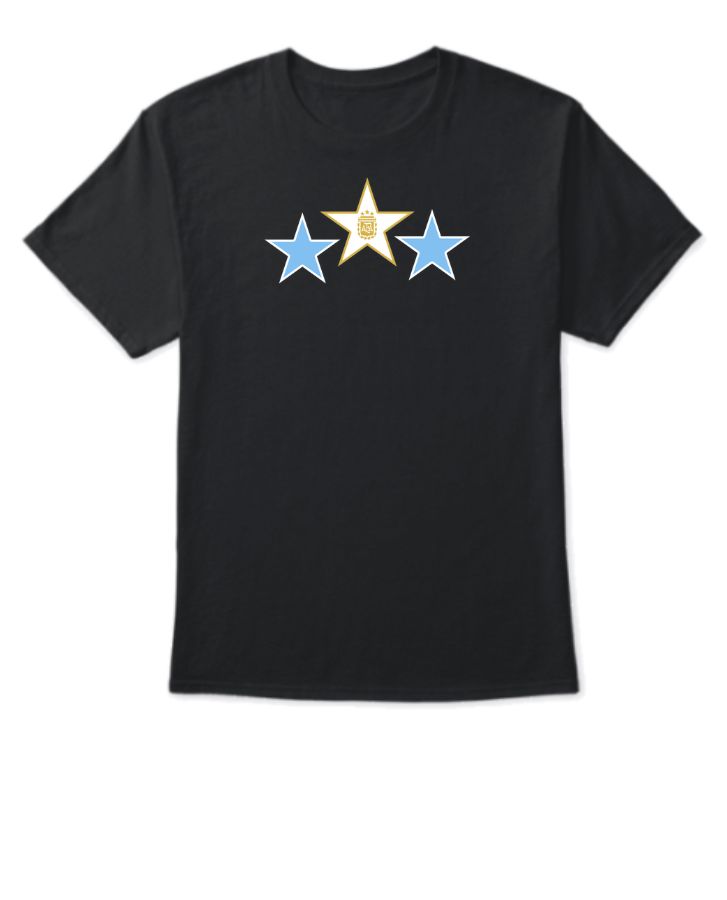 Argentina 3 Stars T-Shirt - Front