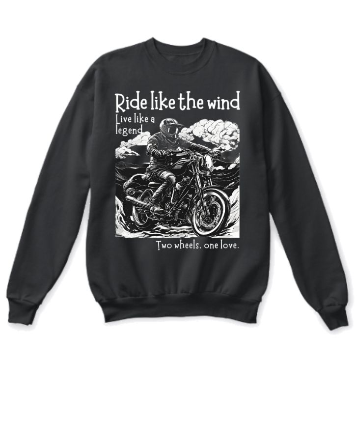 Asphalt Ruler Biker Sweatshirt by NSM Styles - Front