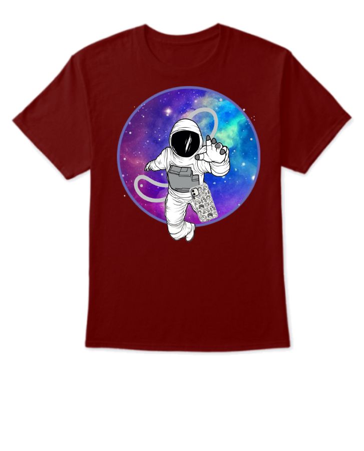 Astronaut reaching iPhone Premium Unisex Tshirt - Front