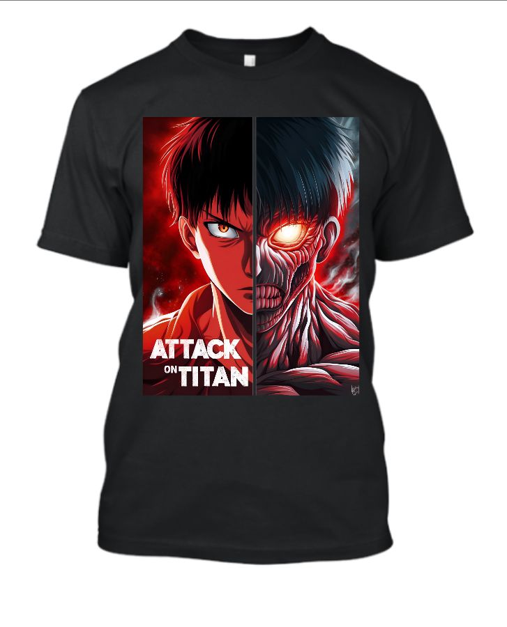 Attack on Titan Split Face| Unisex T-Shirt - Front