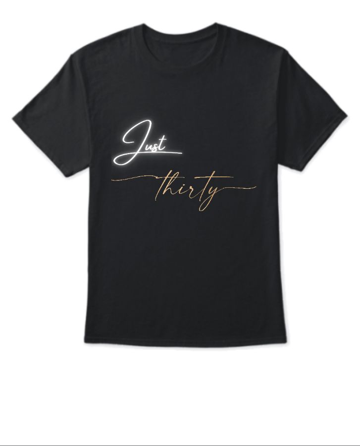 Just thirty - Front