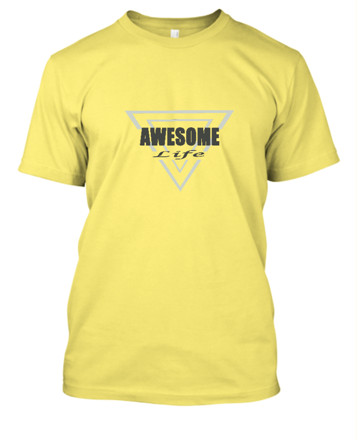 Awesome Life Couple Matching Men T-Shirt  - Front