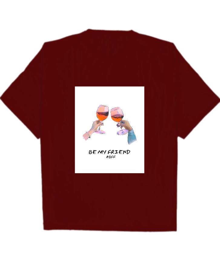 BE MY FRIEND | OVERSIZED T-SHIRT - Front
