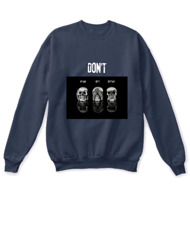 BLACK BOLD SKULLS TSHIRTS - Front