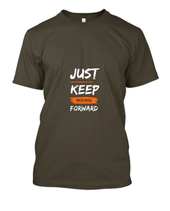 BLACK BRUSH STYLE INSPIRATIONAL QUOTE T SHIRT - Front