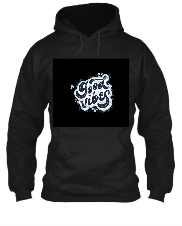 BLACK DASHING HOODIE  - Front