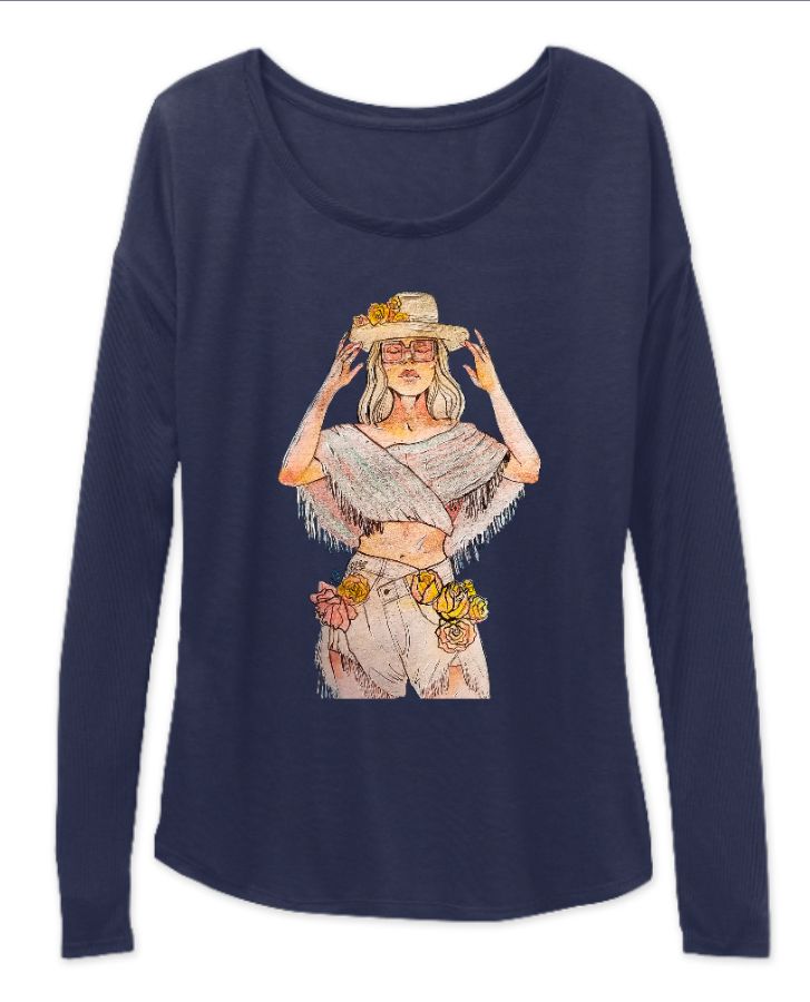 BLACK RETRO GIRL - Front