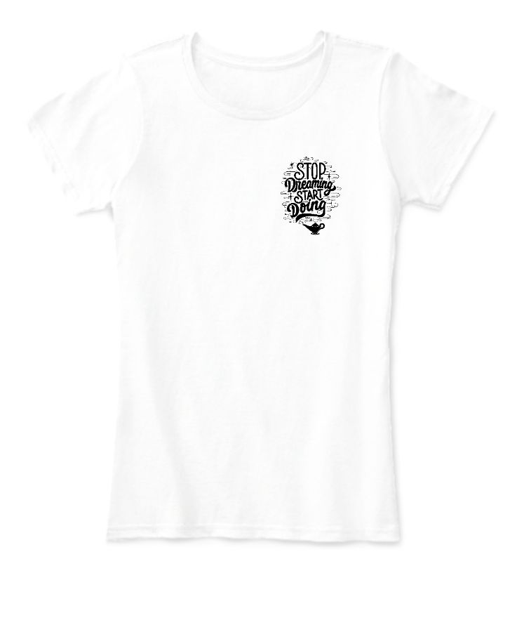 BLACK TYPOGRAPHIC WOMENS TEE - Front