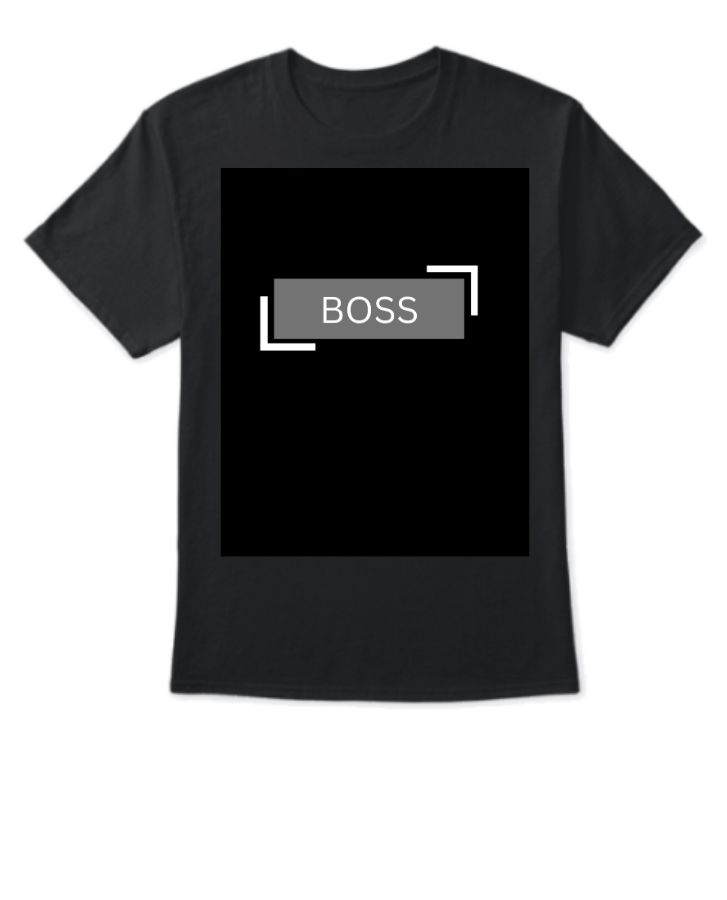 BOSS LOGO HALF T-SHIRT - Front