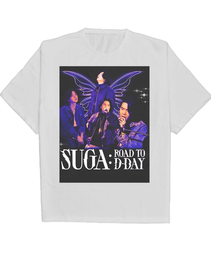 BTS SUGA OVERSIZE TSHIRT BY- KYUPE - Front