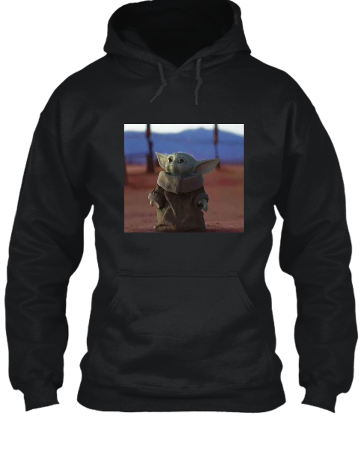 Baby Yoda Meme Hoodie - Front