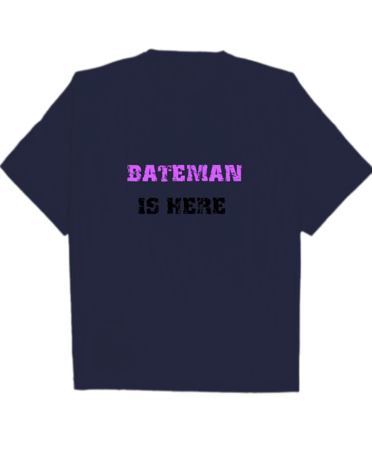 Batman design oversized t shirt  - Front