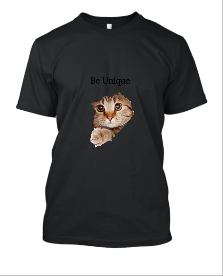 Be unique cat t-shirt 1 - Front