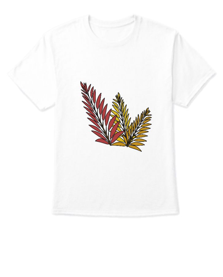 Beautiful Leaf design T shirt  - Front