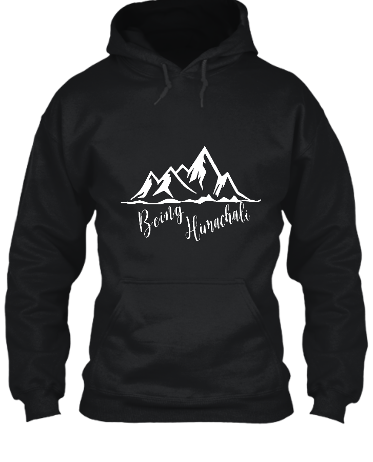 Being Himachali Hoodie Type 2 - Front