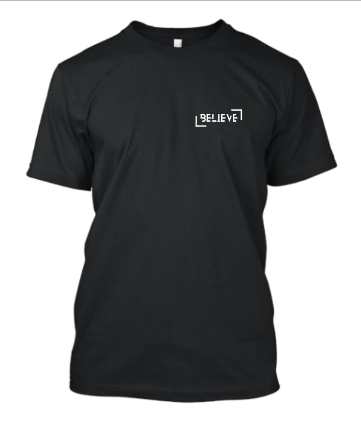 Believe printed T-shirt for man - Front