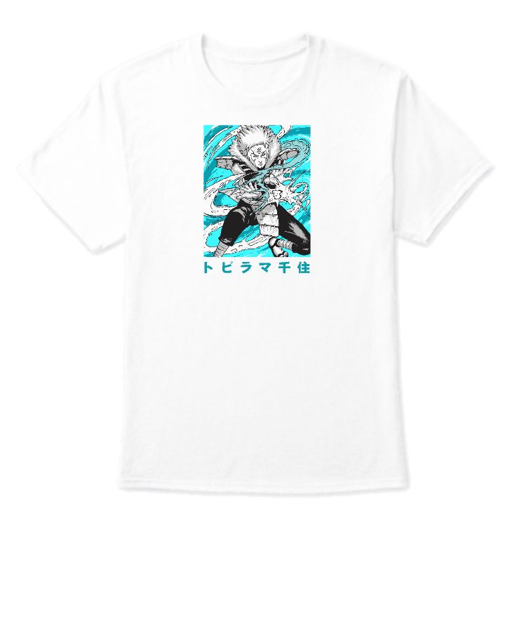 Best Anime Printed Half Sleeve Round Neck - Front