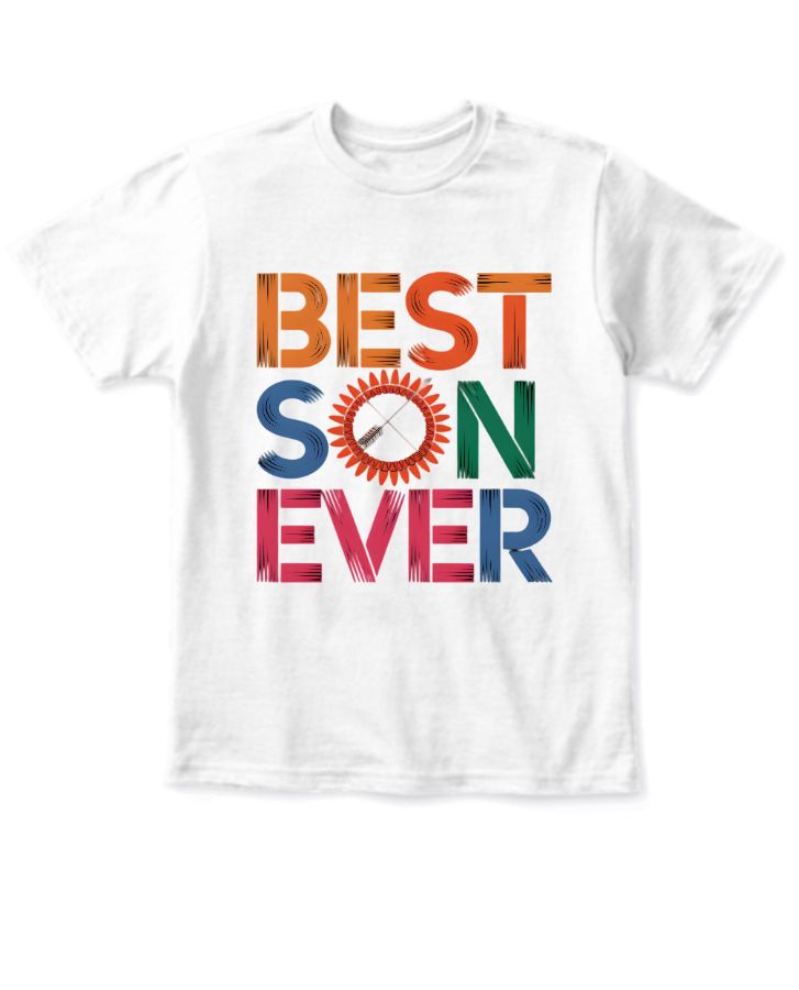 Best Son Ever | Half Sleeve T-shirt for Kids - Perfect Gift Idea - Front