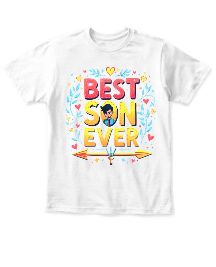 Best Son Ever | Half Sleeve T-shirt for Kids | Perfect Gift for Boys - Front