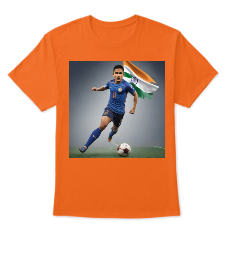 Bharat's  Sunil Chhetri tee  - Front