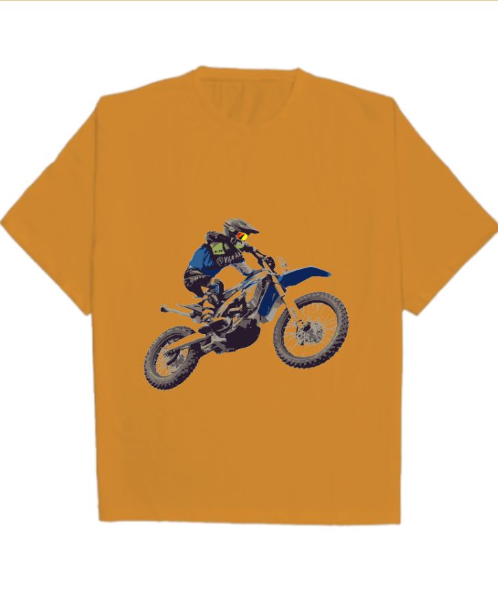 Bike Rider |Oversized T-Shirt - Front
