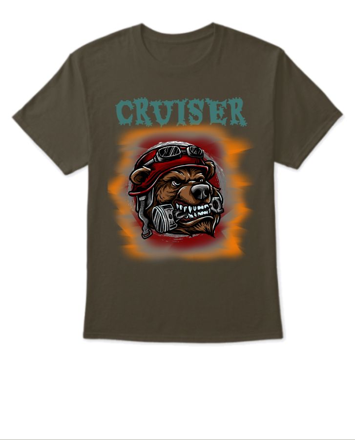 Biker Bear T-Shirt - Front