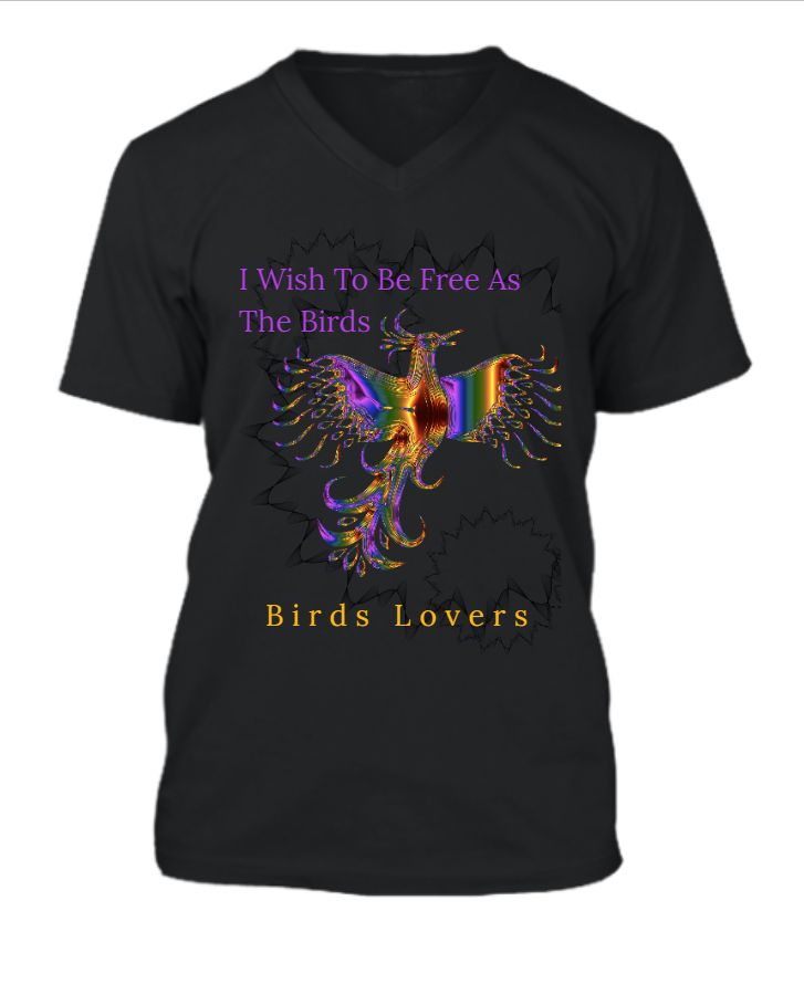 Birds design , flying bird T Shirt - Front