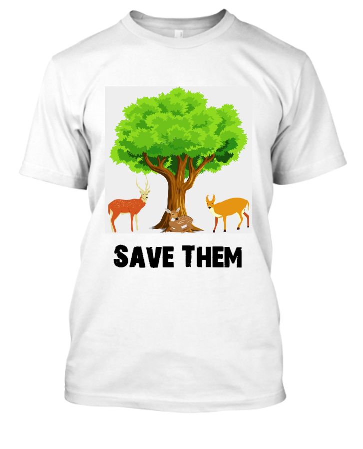 Bishnoi Save Trees and Animals | White Half Sleeve T-Shirt