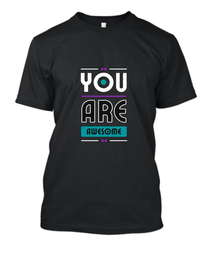 Black- T- shirt.  - Front
