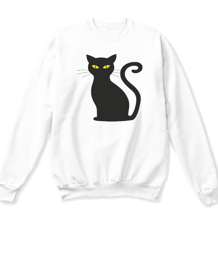 Black Cat Sweatshirt - Front