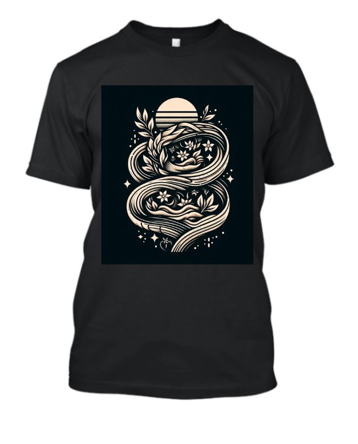 Black Half T-shirt  - Front