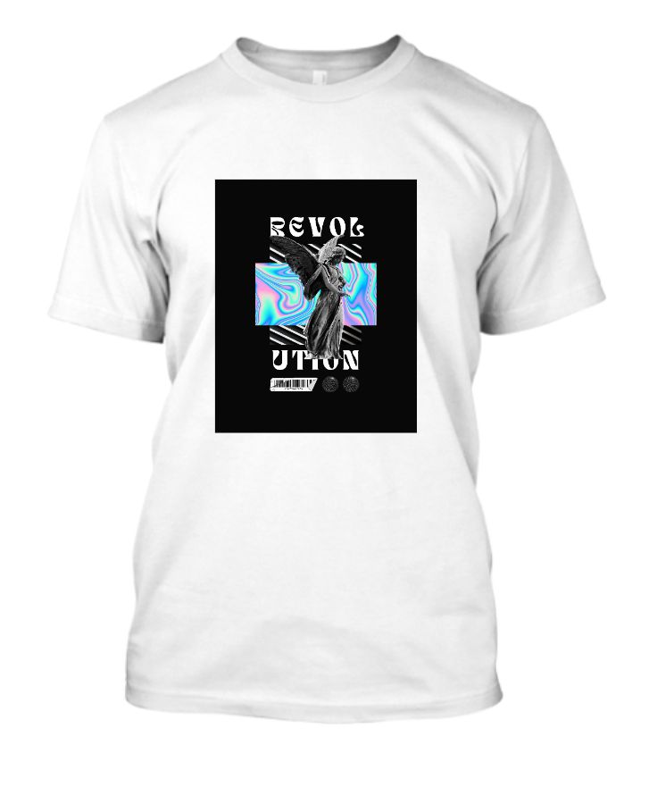 Black Hologram Angel T-Shirt - Front