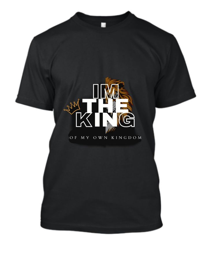 Black And White Modern The King T Shirt - Front