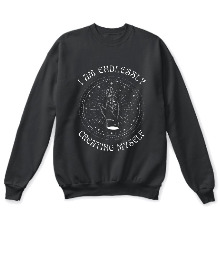 Black and White Gothic Mystic | sweatshirt  - Front